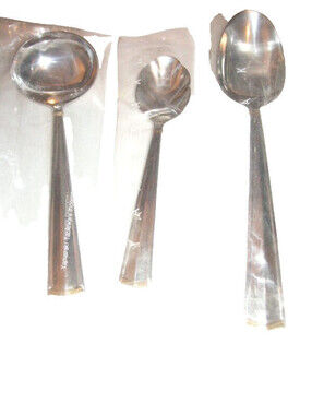 Yamazaki Icon GOLD ACCENT Stainless Steel 3 PC COMPLETER SET GRAVY, TBS,Sugar